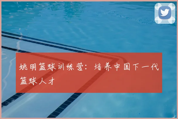 姚明篮球训练营:培养中国下一代篮球人才