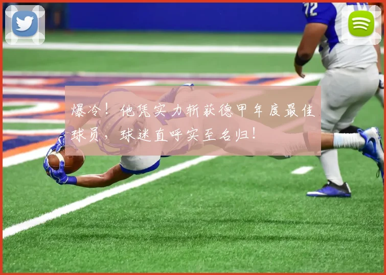 爆冷！他凭实力斩获德甲年度最佳球员，球迷直呼实至名归！